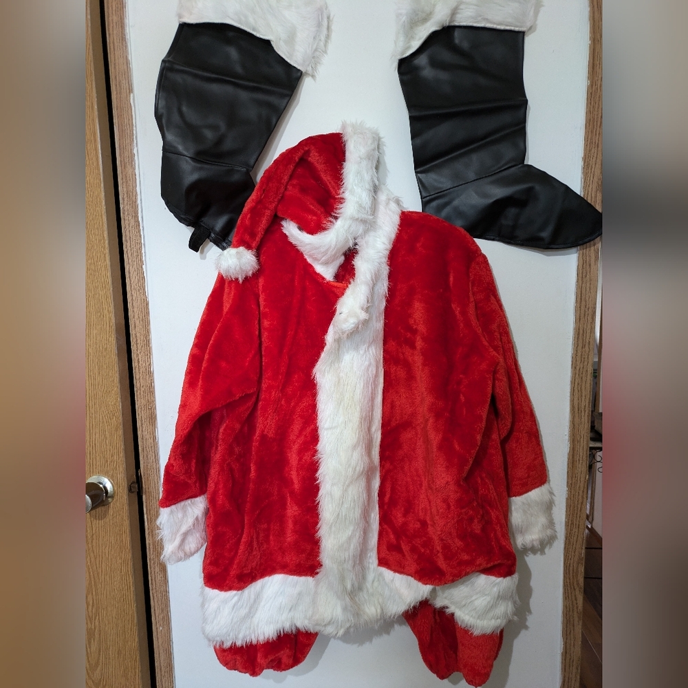 Red and White Santa Claus Costume